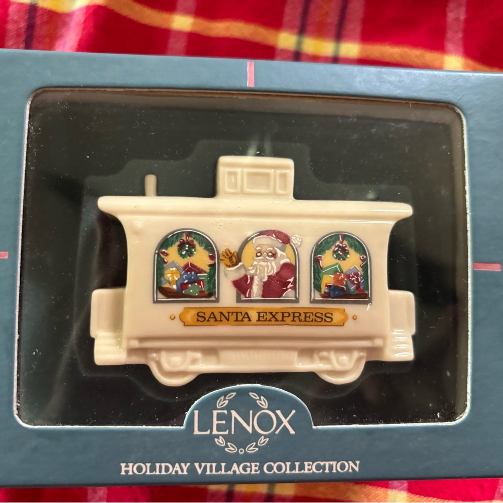 Lenox China Santa Express Train- Cream and Gold, Holliday Village Collection
